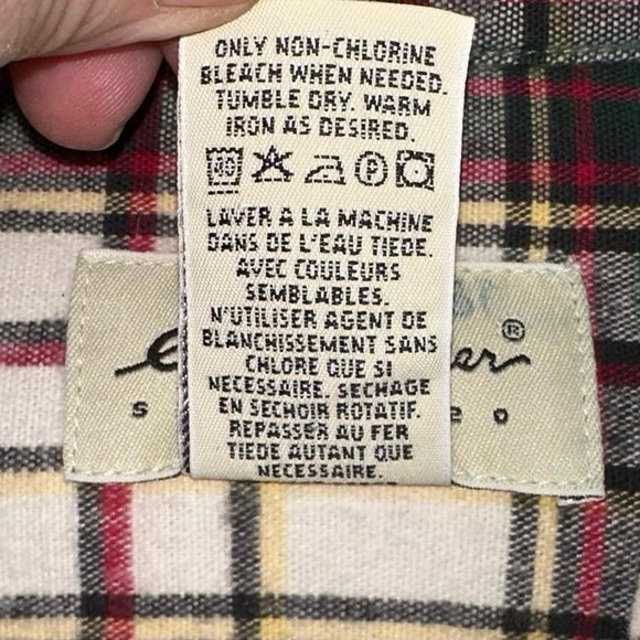 Eddie Bauer Plaid Button Down Flannel - Picture 5 of 6